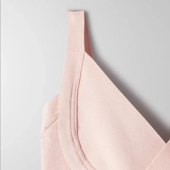 ARITZIA Babaton Mason Bandage Pink V-Neck Dress - Size XXS, 00 - Picture 5 of 7